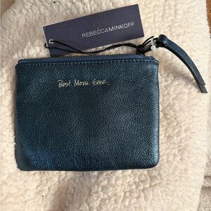 Rebecca Minkoff Blue and Black Leather Pouch